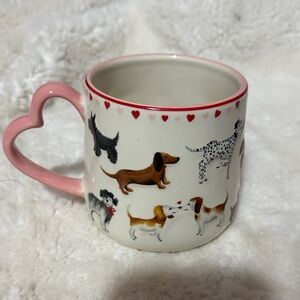 Doggy Valentine’s heart mug
